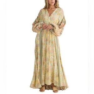 Talisman Pharoah Bohemian Floral lace pastel maxi oversized
